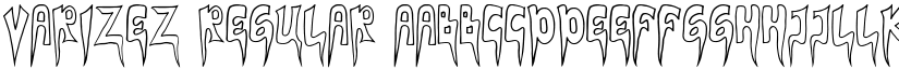 VARIZEZ Regular font