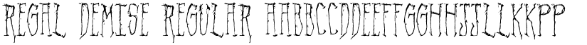 Regal Demise Regular font