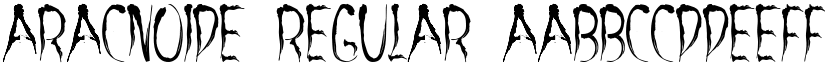 aracnoide Regular font