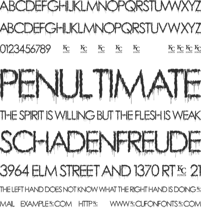 Rainy Day Vandal font preview