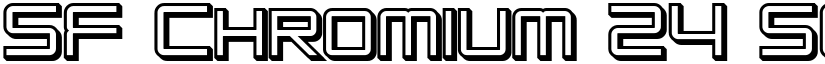 SF Chromium 24 SC Bold font