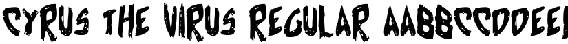 Cyrus the Virus Regular font
