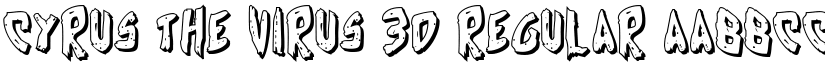 Cyrus the Virus 3D Regular font