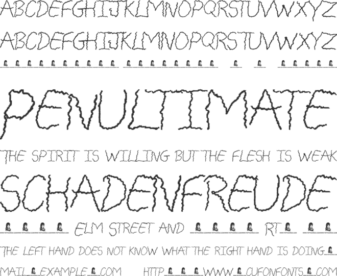 Freaky Friday font preview