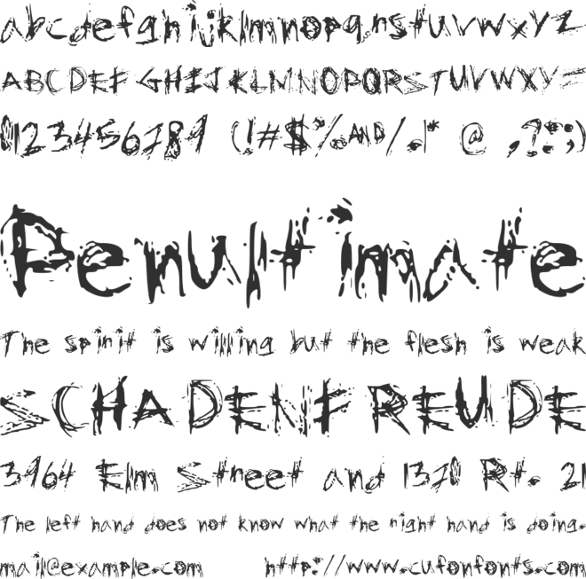 GhostChase font preview