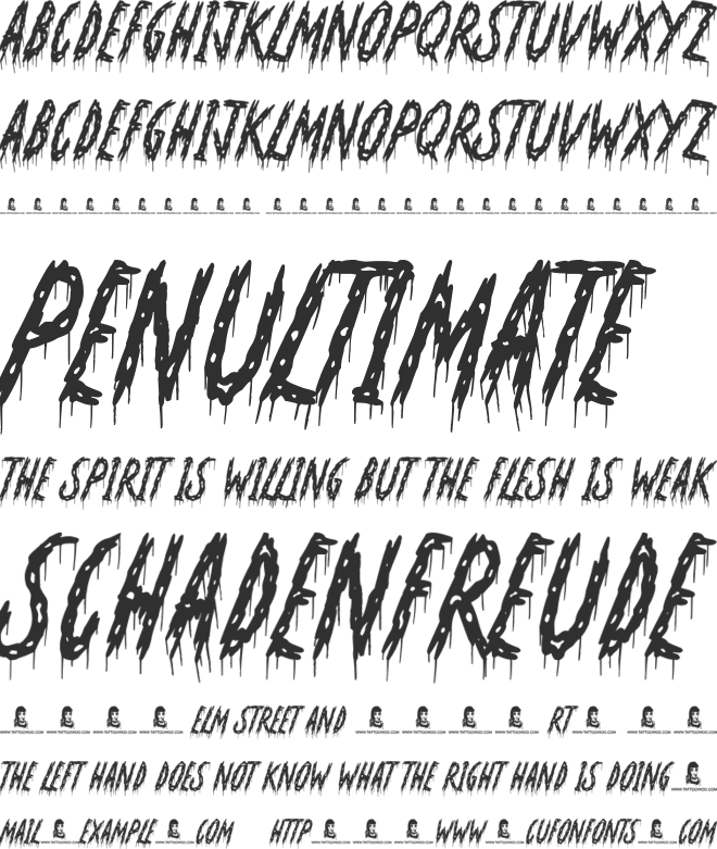 Oh No Not Again font preview