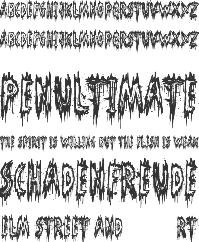 Phantom Ghost font preview