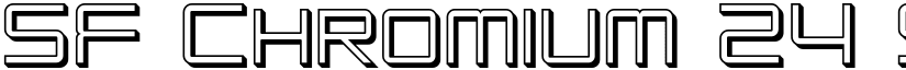 SF Chromium 24 SC font
