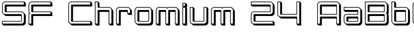 SF Chromium 24 font