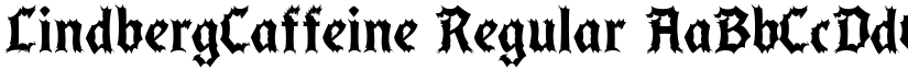 LindbergCaffeine font download