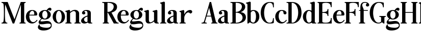 Megona Regular font