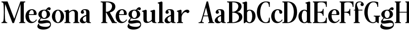 Megona Regular font