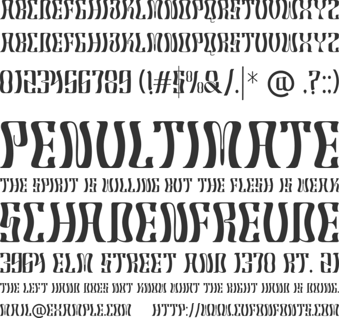 Robertson font preview
