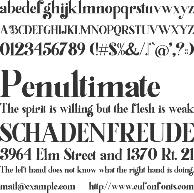 Bughia font preview