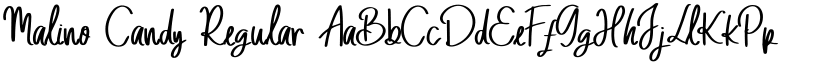 Malino Candy Regular font