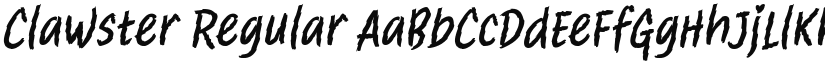 Clawster font download