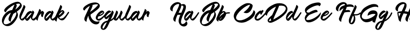 Blarak Regular font