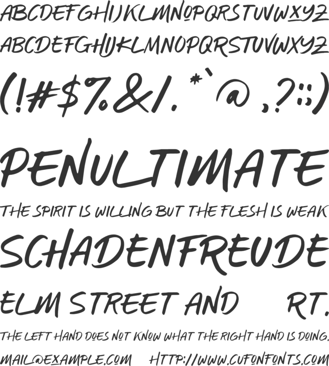 Blue Jones font preview