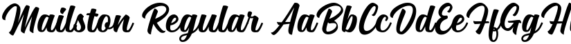 Mailston Regular font