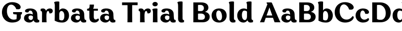 Garbata Trial Bold font