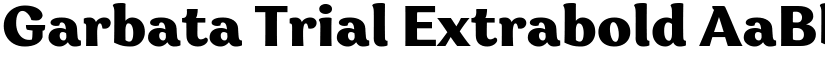 Garbata Trial Extrabold font