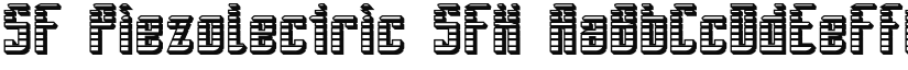 SF Piezolectric SFX font