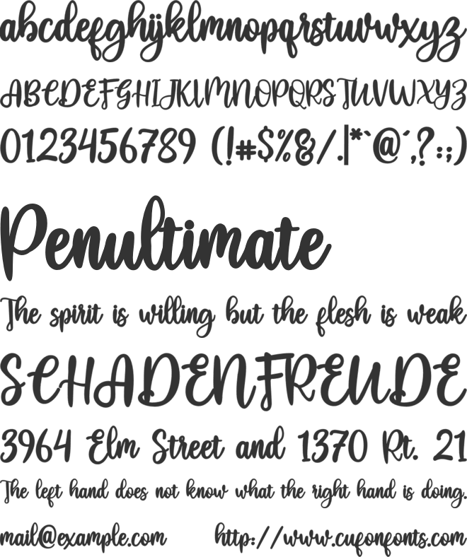 heysweet font preview