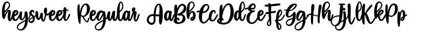 heysweet Regular font
