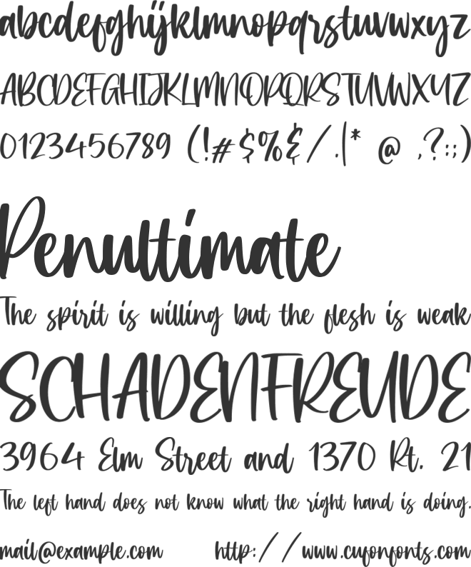 Celosia Golden font preview