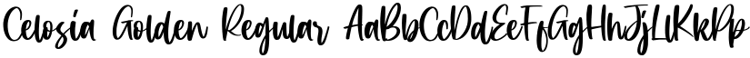 Celosia Golden Regular font