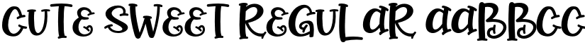 Cute Sweet Regular font