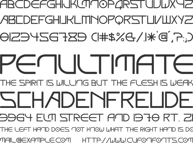 Elektora font preview