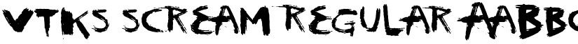 vtks scream font download