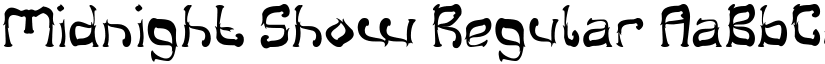 Midnight Show Regular font