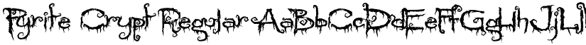 Pyrite Crypt Regular font