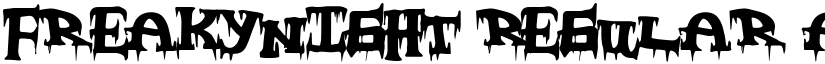 FreakyNight Regular font