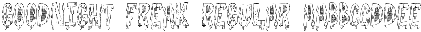 Goodnight Freak Regular font