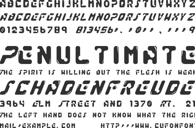 Genocide Rmx font preview