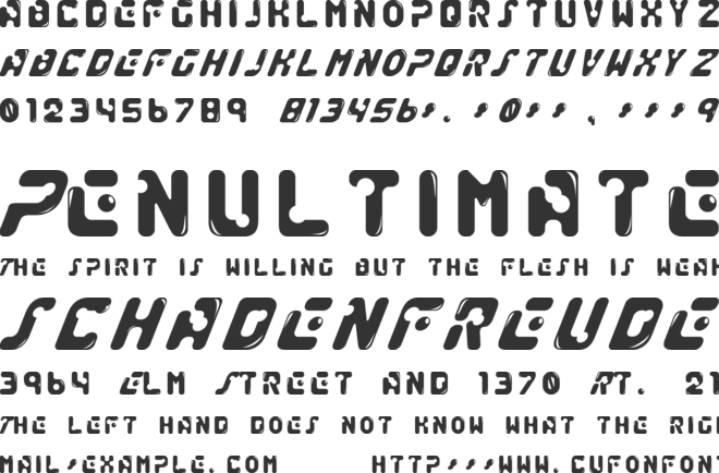 Genocide Rmx font preview
