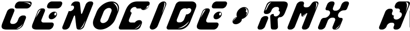 Genocide Rmx font download