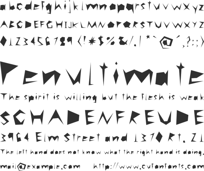 careless font preview