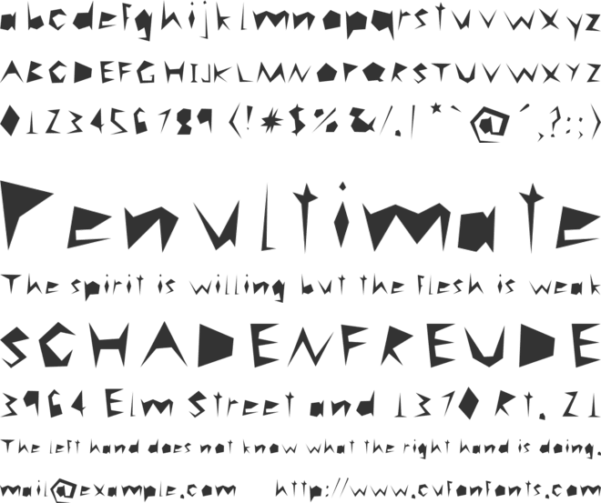 careless font preview