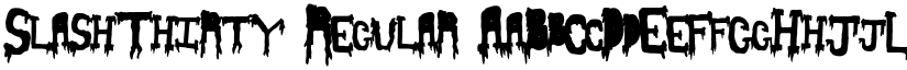 SlashThirty Regular font