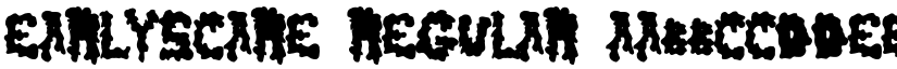 EarlyScare Regular font