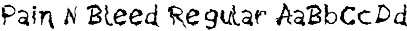 Pain N Bleed Regular font