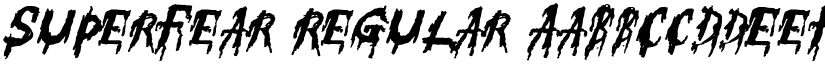 SuperFear Regular font