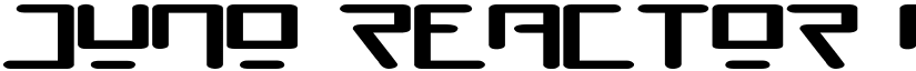 Juno Reactor font download