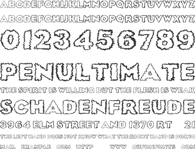 SickDream font preview