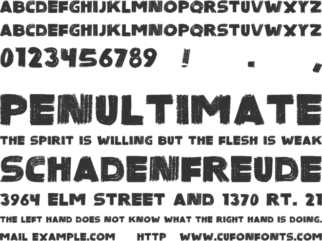 Sinister Black font preview