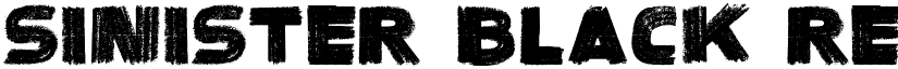 Sinister Black Regular font
